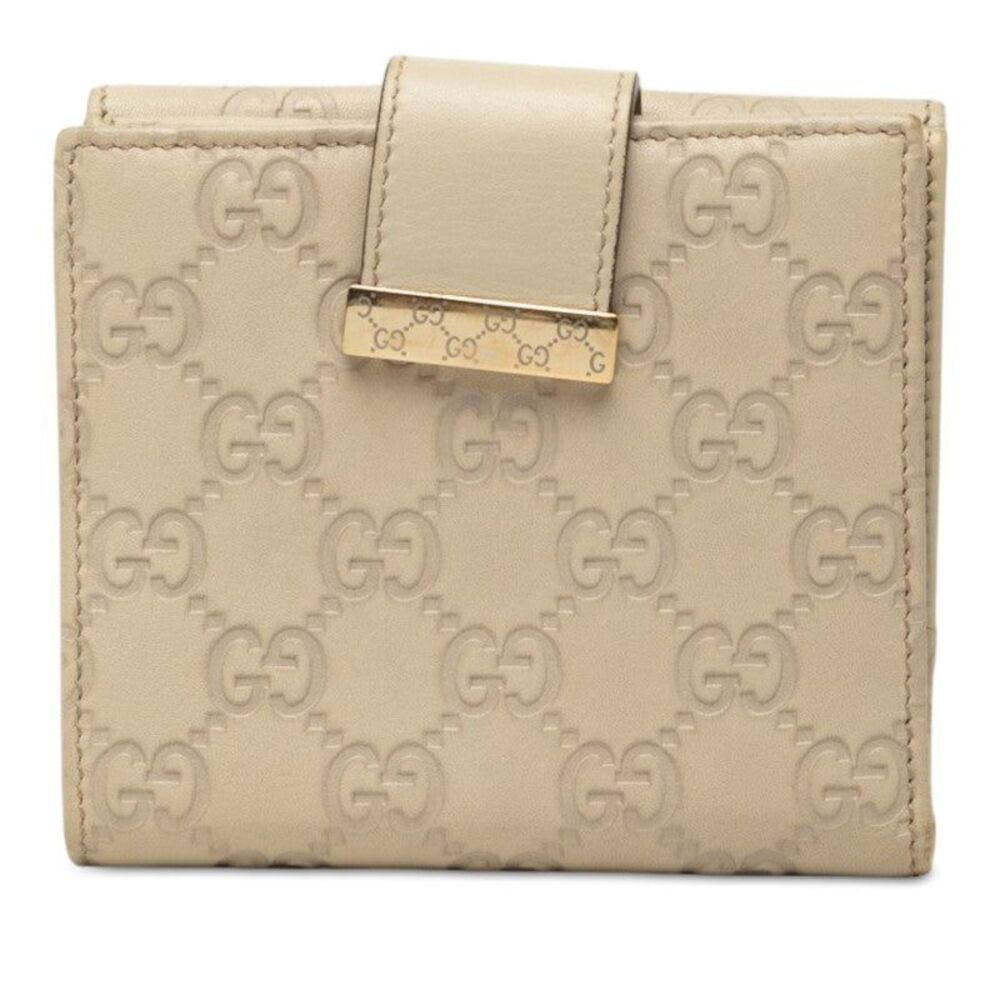 Gucci Guccissima W-Hook Bi-fold Wallet